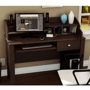  South Shore 7259 795 Compact Fit Secretary Desk, Chocolate 
