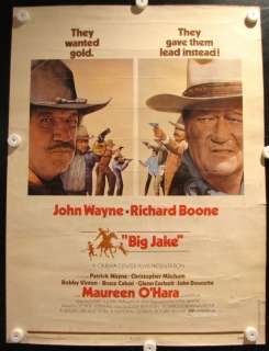   JAKE RICHARD BOONE Original 1971 30 X 40 Movie Poster 71/154  