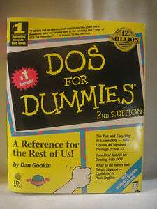 New Computer Book   DOS for Dummies, 2nd Edition  