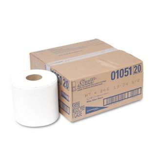  01051 SCOTT Center Pull Paper Roll Towels, 8 x 15, White, 500/Roll 