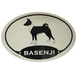  Euro Style Oval Dog Decal Basenji  Pet Supplies Pet 