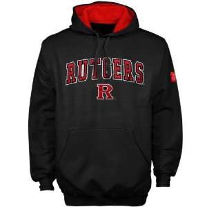  Rutgers Scarlet Knights Black Team Color Hoody Sweatshirt 