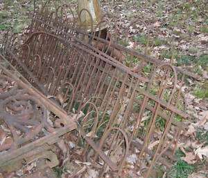 Antique cast iron fence Victorian style(F#2)  