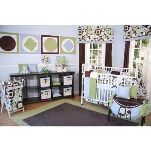    Modern Baby Boy Caffe 4 Piece Crib Bedding Set: Home & Kitchen