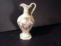 Limoges Ewer Hand Painted Pate Limoges Couleuvre France  