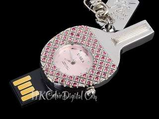 4GB USB Jewel Table Tennis Racket Keychain Flash Drive  