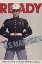 USMC I WANT YOU READY US MARINES POSTER PRINTS WWI WWII UNCLE SAM 