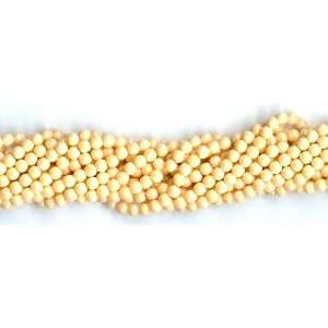   Glass Beads   3mm   100pc   Luster Opaque Champagne 