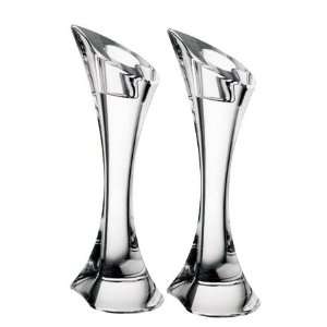  Orrefors Crystal Drop Candlestick Pair 7 Kitchen 