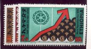 ETHIOPIA 1974 WORLD POPULATION MINT NH OG  