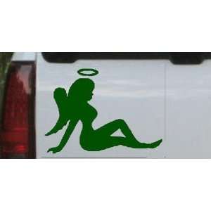Sexy Mud Flap Women Angel with Halo Silhouettes Car Window Wall Laptop 