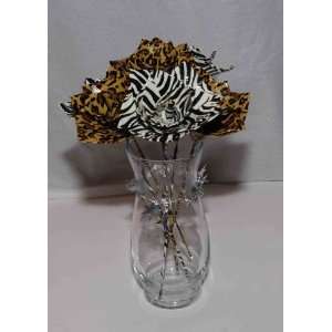  Mothers Day Flower Bouquet: 6 Animal Print Roses 