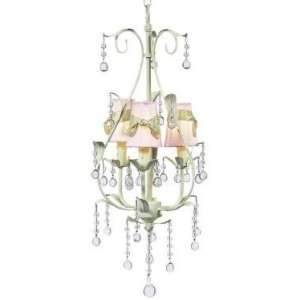  green 3 arm pear chandelier pink sconce shades