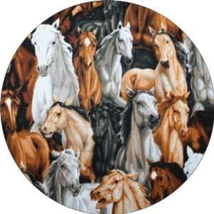 : Horses Collage Art   Fridge Magnet   Fibreglass reinforced plastic 