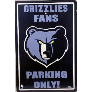  Memphis Grizzlies Fans Parking Only Sign NBA Licensed 