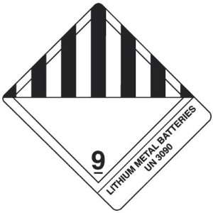   Labels   Lithium Metal Batteries UN 3090 Office Products
