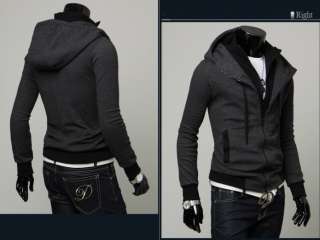 NEW Mens Special Design Classic Fashion Slim Fit Hooded Coat Jacket 