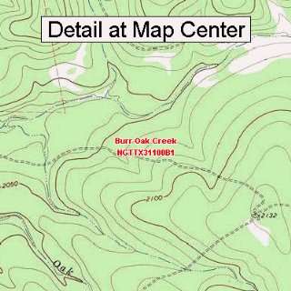   Map   Burr Oak Creek, Texas (Folded/Waterproof)