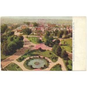   Vintage Postcard Reservoir Park   Compton Heights   St. Louis Missouri