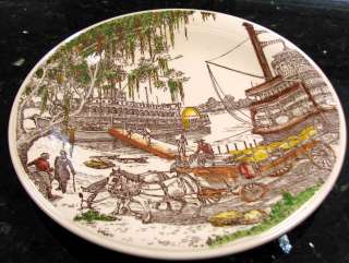 Chop Plate*Down On The Levee*Bits of the Old South*Vernon Kilns 