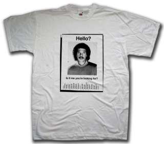 HELLO WANTED POSTER T SHIRT LIONEL RICHIE CLASSIC  