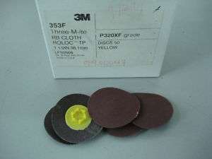 3M Abrasive Roloc Cloth Discs 1 1/2 353F Qty 50 NEW R3  