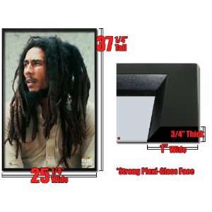   Framed Bob Marley Poster Lion Zion Dreads Rasta Reggae