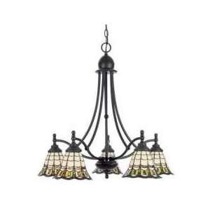 Quoizel Bethany 26 Inch One Tier Chandelier With 5 Downlights with 