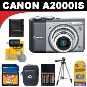  Canon Powershot A2000IS 10MP Digital Camera with 6x 