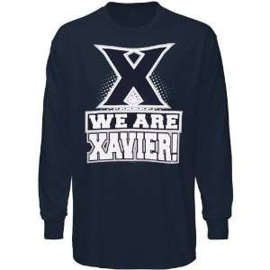 Xavier Musketeers Youth Navy Blue We Are Long Sleeve T shirt:  