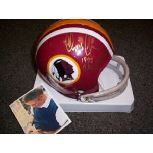  Chris Hanburger Autographed Redskins Mini Helmet: Sports 
