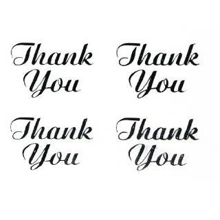  THANK YOU STICKERS   Clear Vinyl Stickers   Scrapbooking 