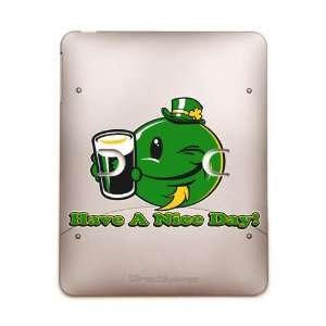  iPad 5 in 1 Case Metal Bronze Irish Have a Nice Day Smiley 