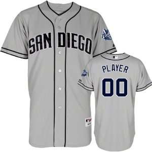  San Diego Padres Majestic  Any Player  Road Grey Authentic 