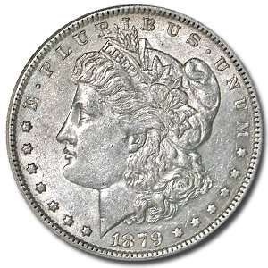  1879 Morgan Silver Dollar   Almost Uncirculated 