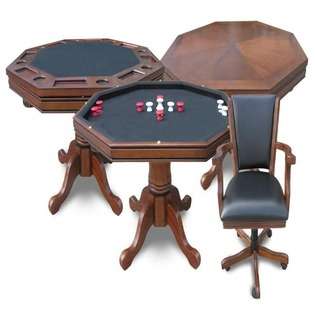 Harvil/Splashnet Cheryl 3 in 1 Poker Table w/4 chairs 