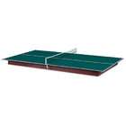   turns any 7 or 8 foot pool table into a fast action ping pong table