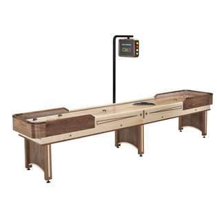 Harvil Napa 12 Foot Shuffleboard Table with Overhead Electronic 