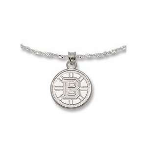 Boston Bruins NHL Sterling Silver Pendant With Chain