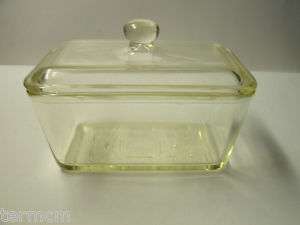 USA Glasbake Clear Covered Container  