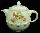 vintage hall pottery china jonquil pattern drip olator teapot returns