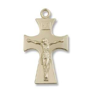   Crucifix Pendant with 24 Chain in Gift Box Cross Bliss Jewelry