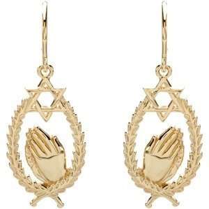   Of David Remembrance Earrings Pair 24.75X12.75 mm CleverEve Jewelry