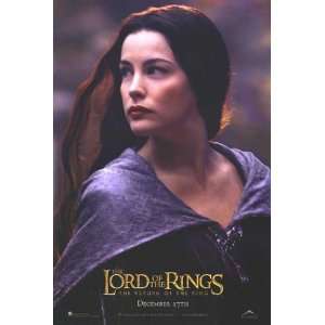   Rings : Return of the King (Arwen) Movie Poster Double Sided Original