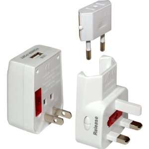  World Travel Adapter with Built In USB Charger (ACP WTA 