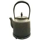 SCI Scandicrafts Large Black Hobnail Cast Iron Tea Kettle with Trivet 