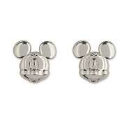 Disney Sterling Silver Classic Mickey Mouse Head Earrings 