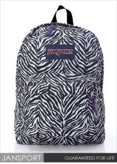 Jansport SUPER BREAK Backpack JS 43501J7TN Zebra Print  