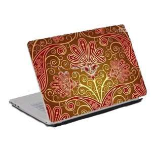   Skin) Fits 13.3 14 15.6   Red Gold Paisley