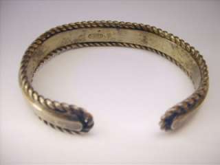 Vintage Signed DUBOYES Metal Cuff Bracelet  